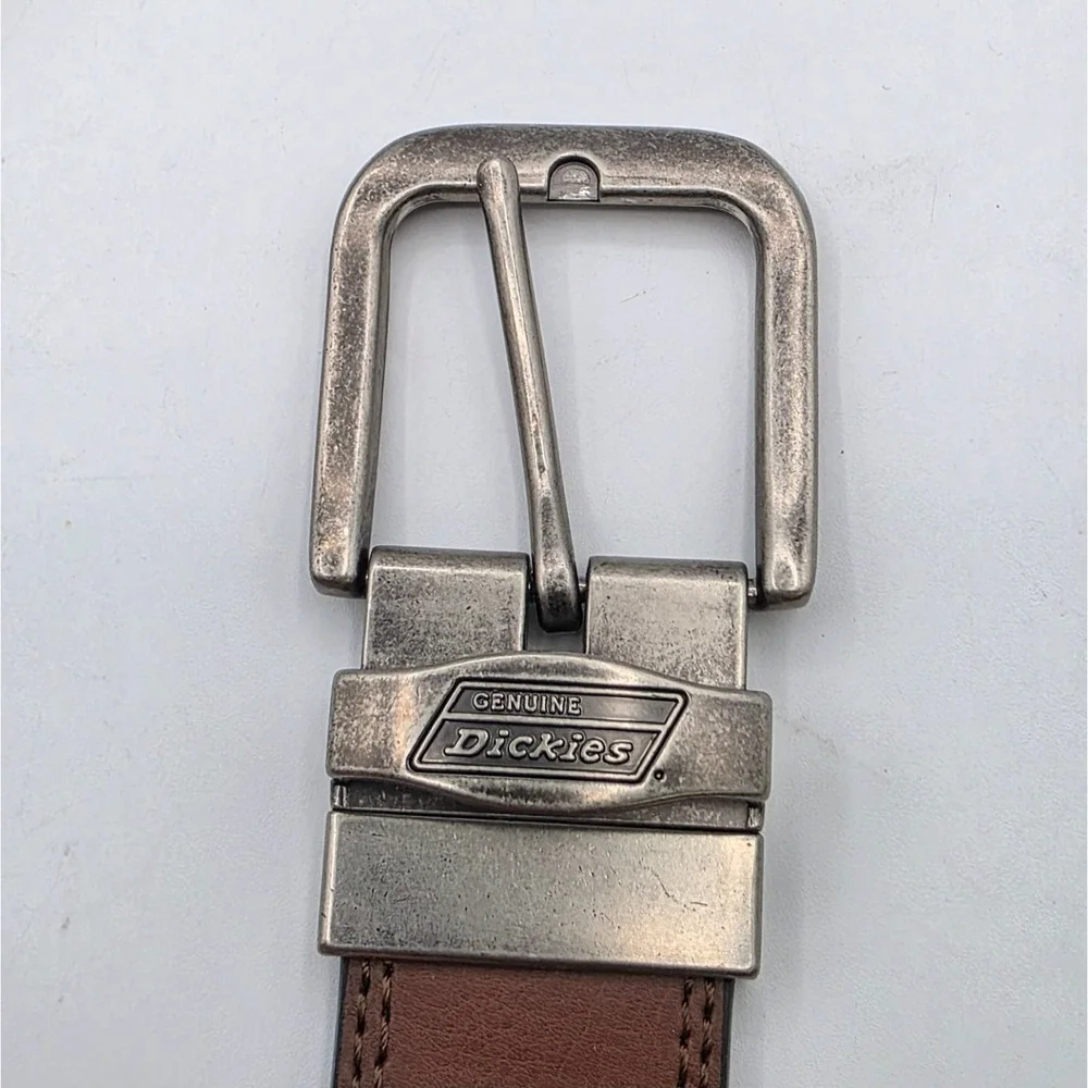 Dickies Reversible Belt Mens 36 Black Brown Workwear Utility Skater Y2K 90s 2000